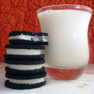Cookies and milk - a luxury